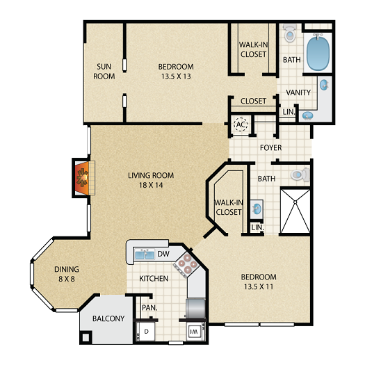 Trails at Rock Creek, Luxury Apartments in Northwest Houston Texas; pet friendly one two and three bedroom apartment homes in Jersey Village.